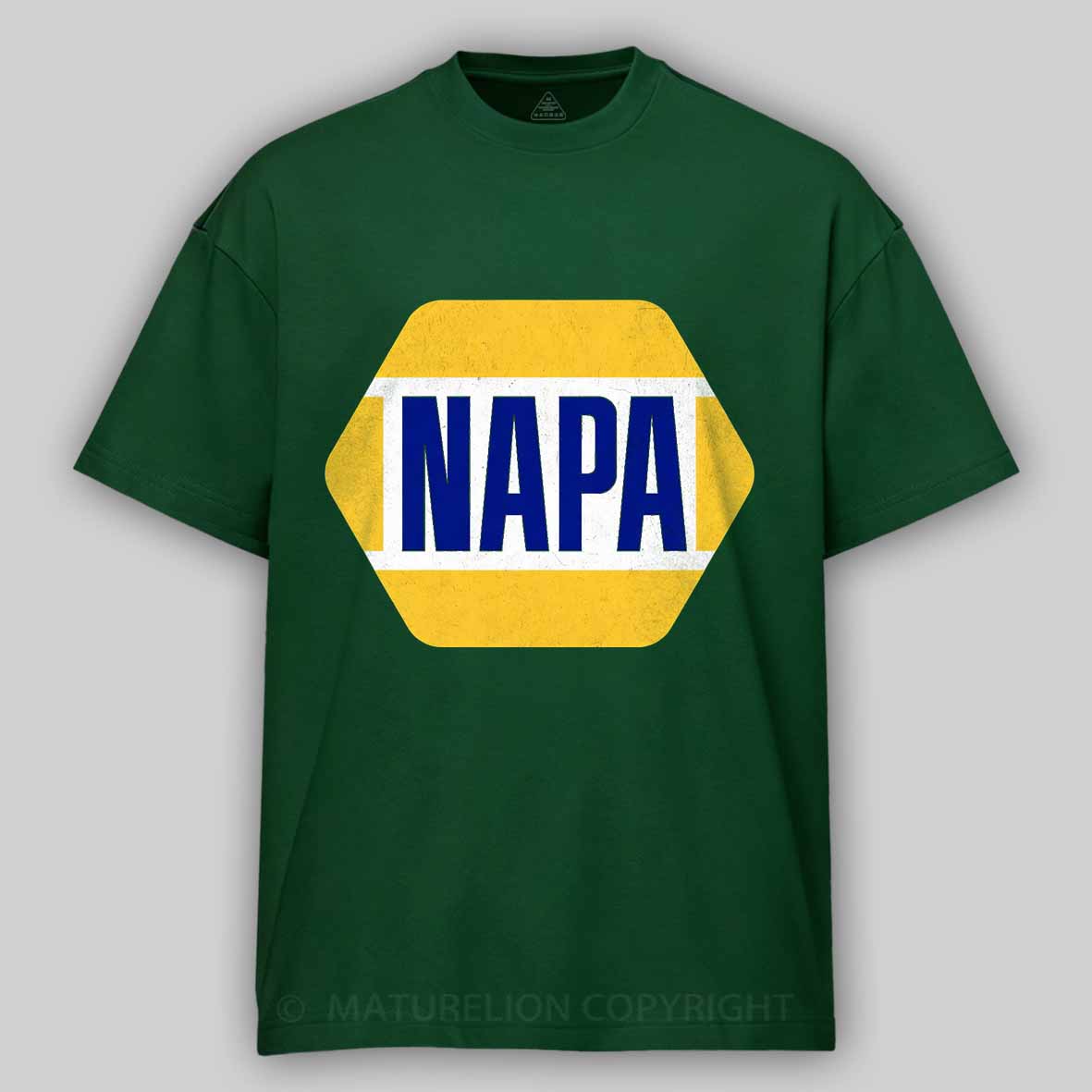 Maturelion Vintage Napa Automotive Parts 1965 Cotton T-shirt