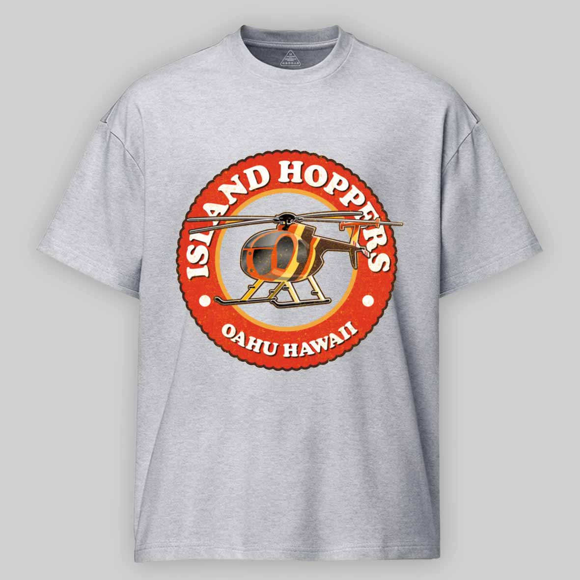 Maturelion Island Hoppers Oahu Hawaii retro look, worn effect Cotton T-shirt