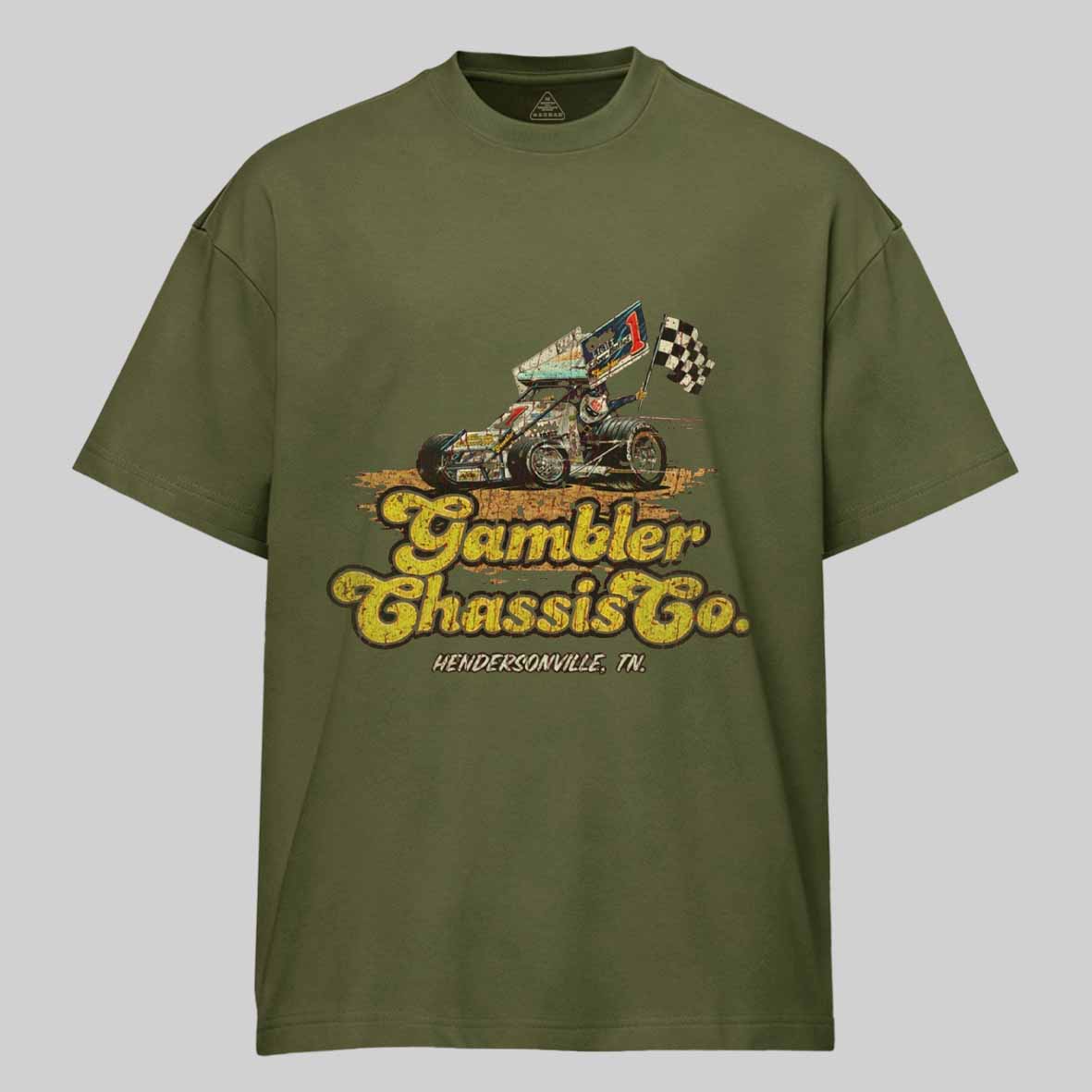 Maturelion Gambler Chassis Co. 1980 Cotton T-shirt