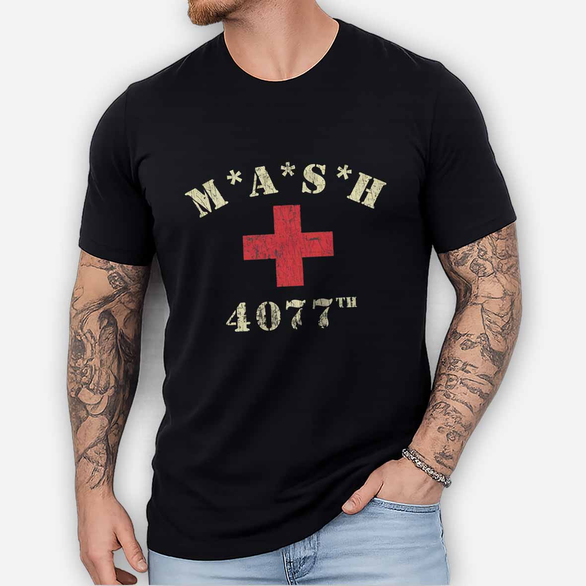 Maturelion M*A*S*H 4077th Medic 1970 Cotton T-shirt