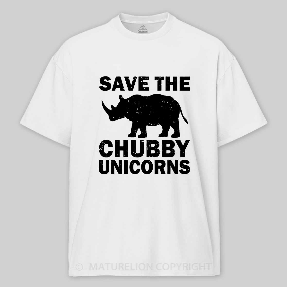 Save The Chubby Unicorns Cotton T-shirt 