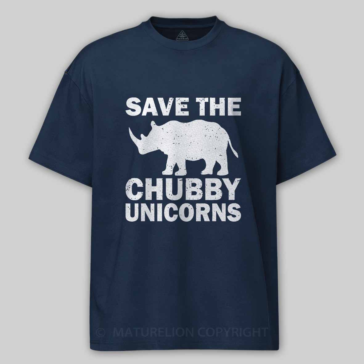 Save The Chubby Unicorns Cotton T-shirt 