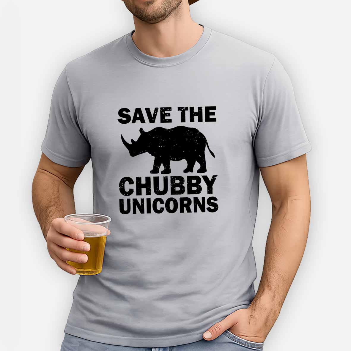Save The Chubby Unicorns Cotton T-shirt 