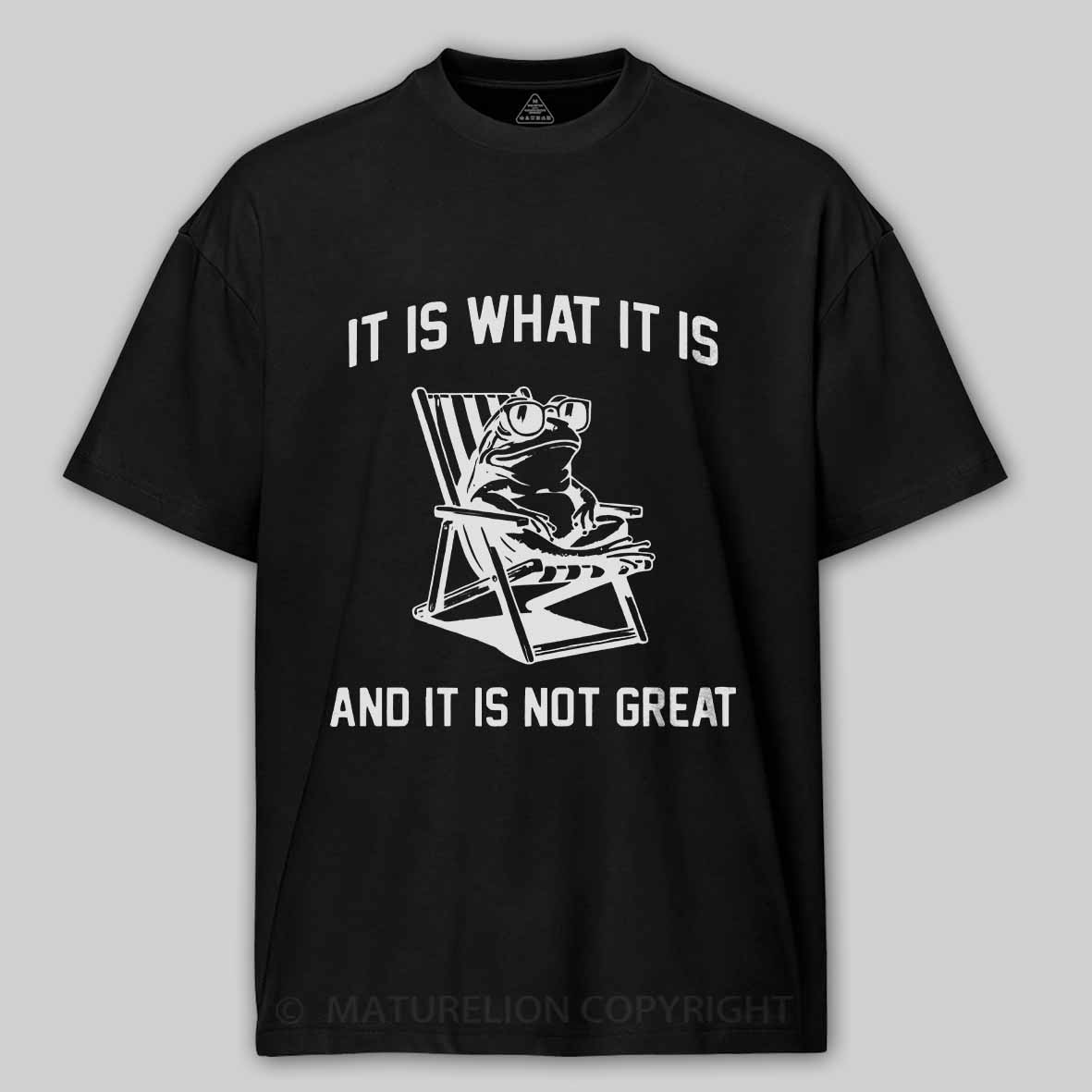 Maturelion Men's T-Shirt It Is What It Is Cotton T-Shirt