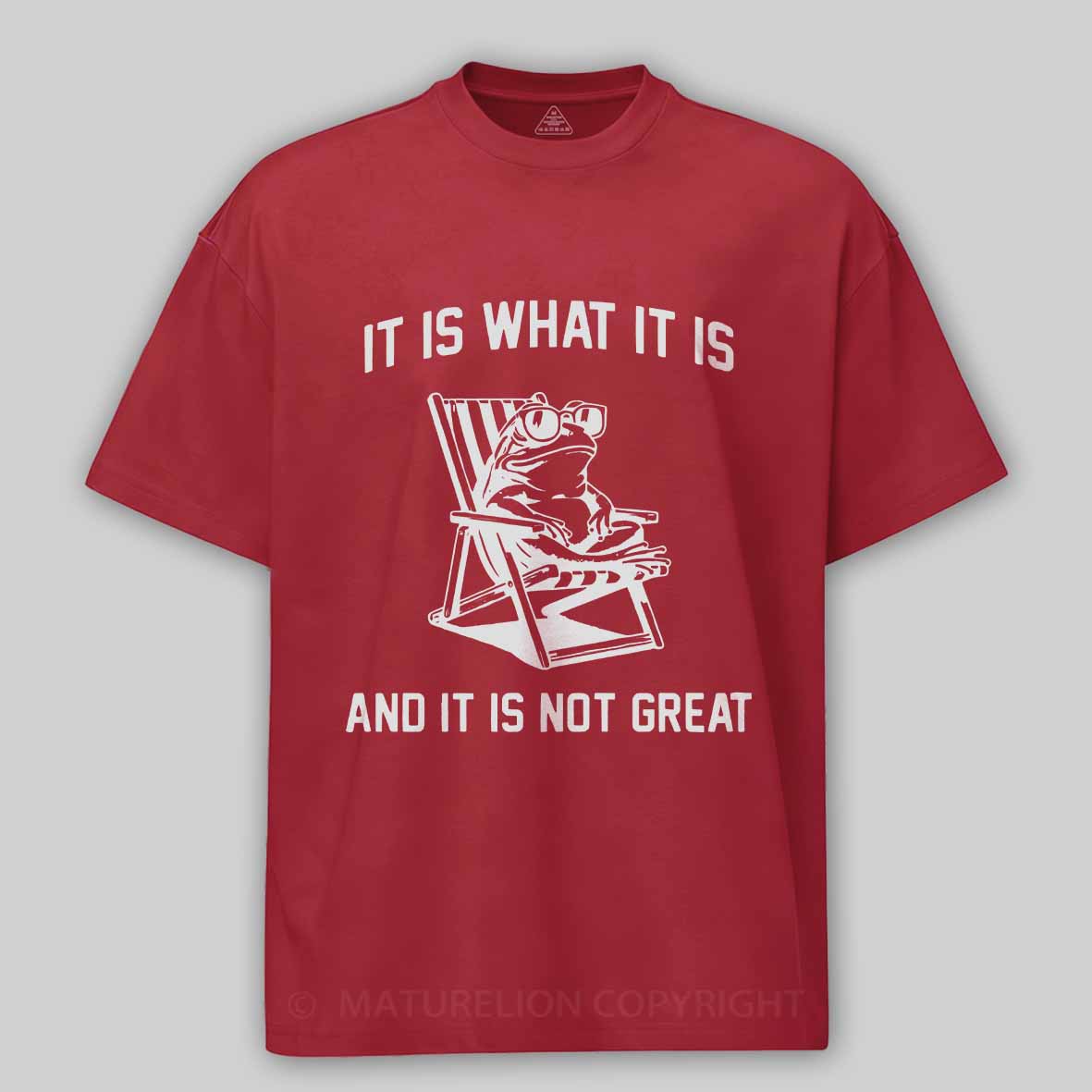 Maturelion Men's T-Shirt It Is What It Is Cotton T-Shirt