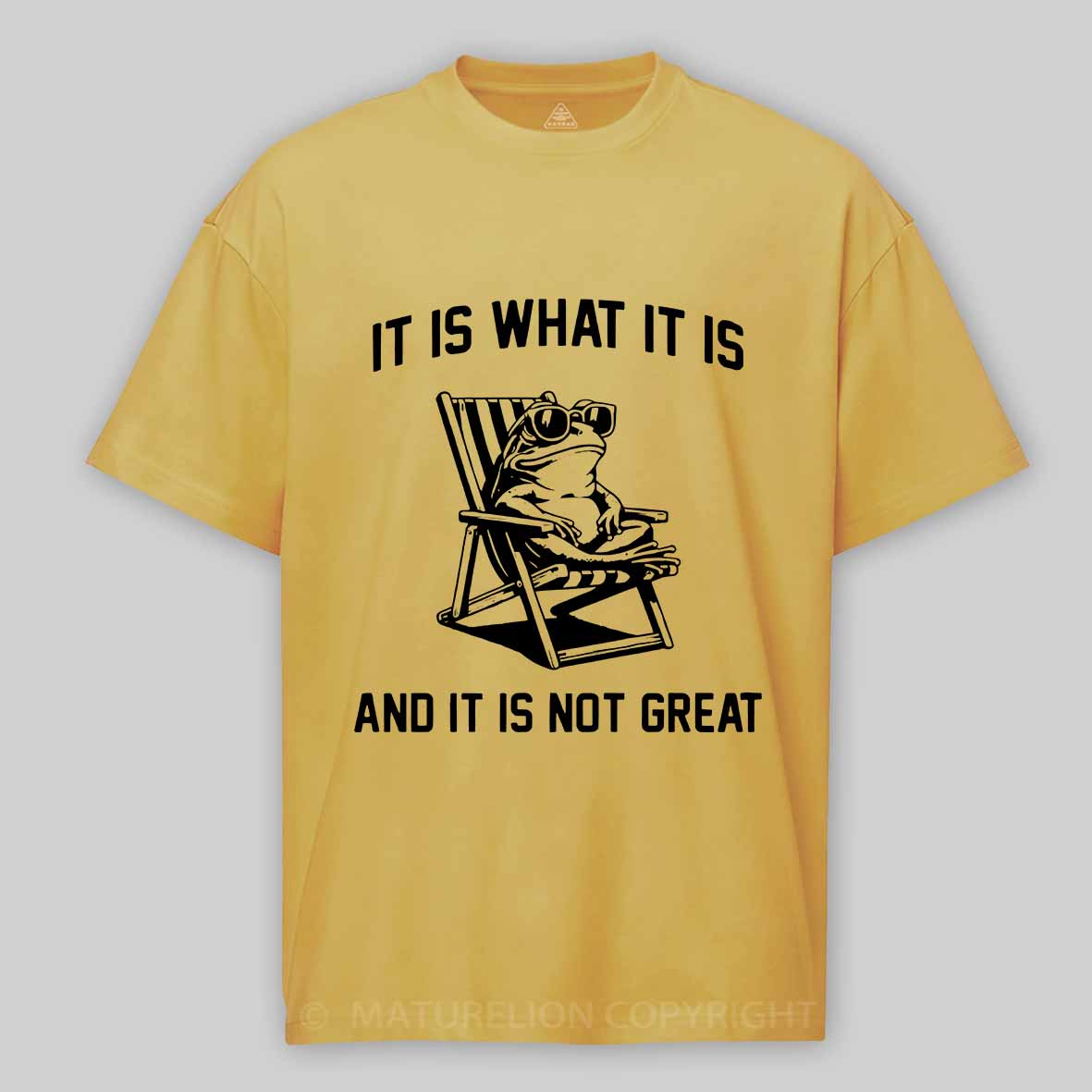 Maturelion Men's T-Shirt It Is What It Is Cotton T-Shirt