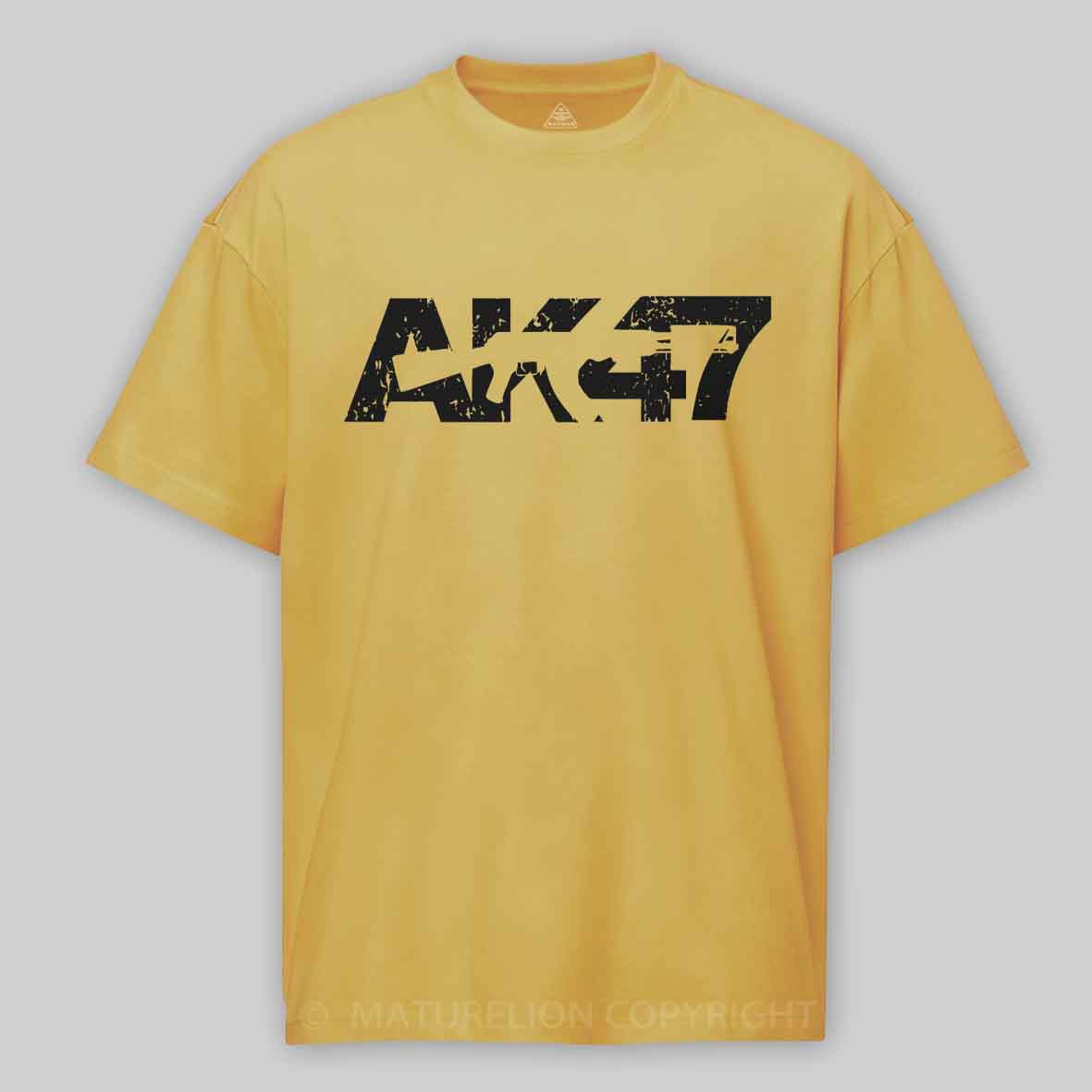 AK47 Gun Graphic Cotton T-shirt