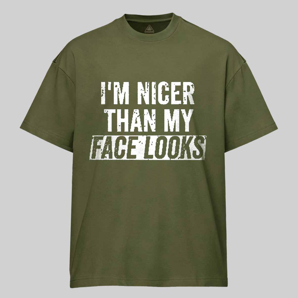 I'm Nicer Than My Face Looks Cotton T-shirt