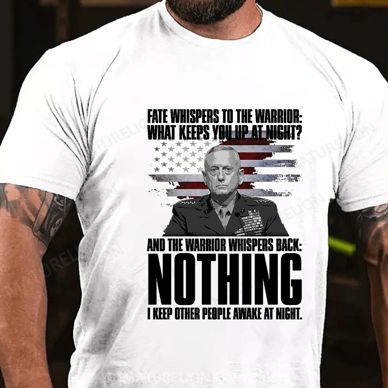 Maturelion Men's T-shirt I Keep People Awake! Cotton T-shirt