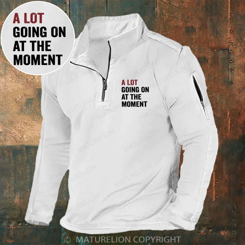 Maturelion Men's Henley Shirt A Lot Going On At The Moment Henley Shirt