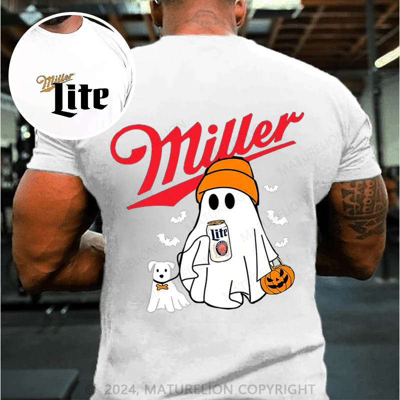 Maturelion Men's T-shirt Miller Beer MLite Cotton T-shirt