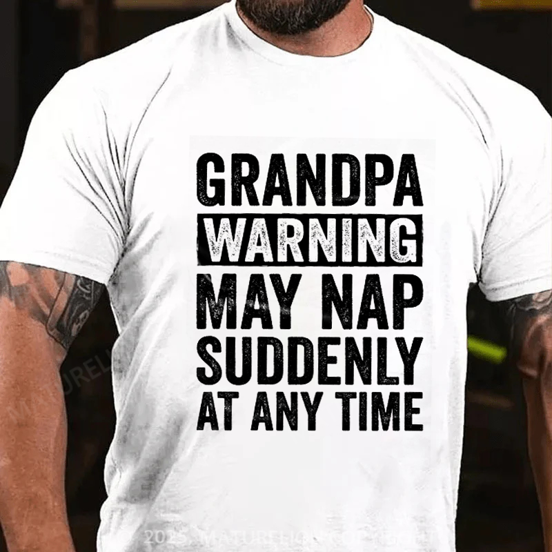 Maturelion Men's T-shirt Grandpa Funny Father's Day T-shirt
