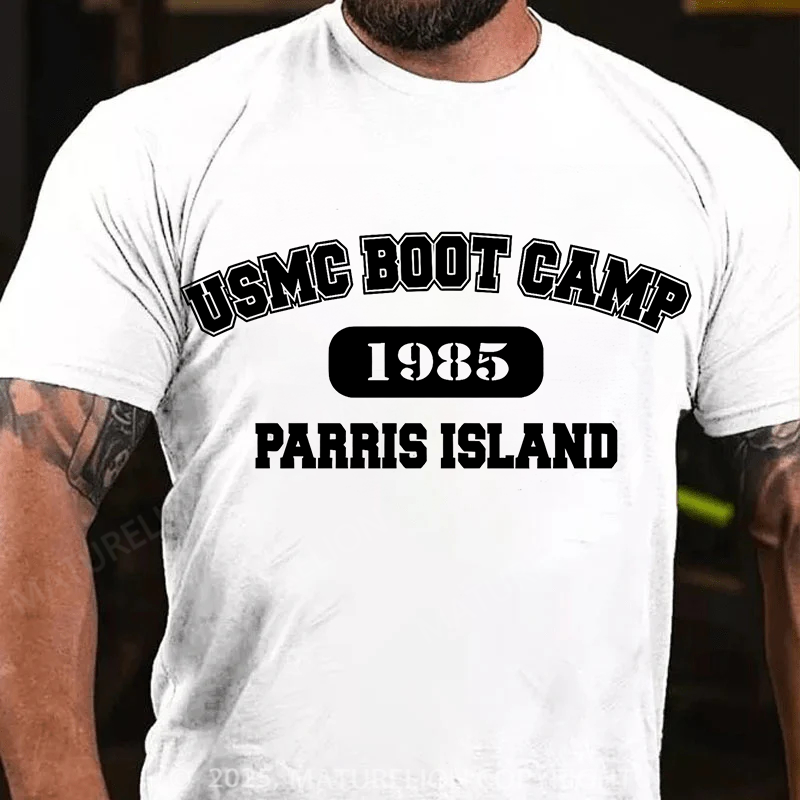Maturelion Men's T-Shirt Boot Camp Cotton T-Shirt
