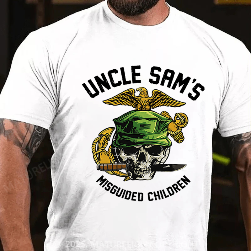 Maturelion Men's T-Shirt Uncle Sam's Misguided Children T-Shirt