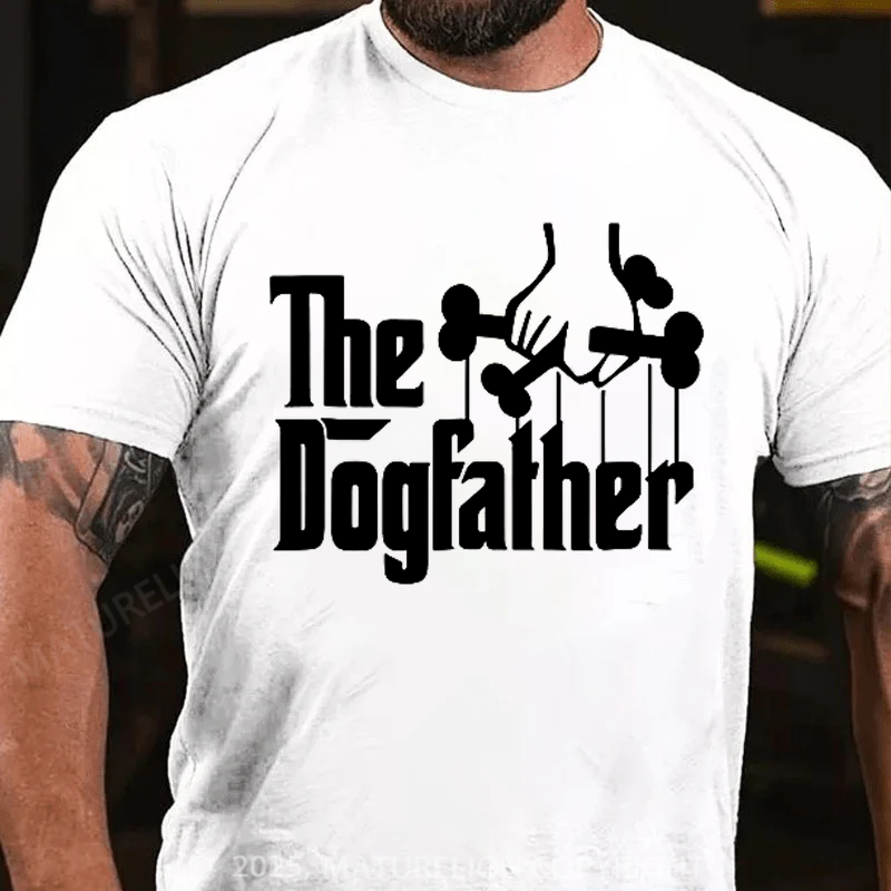 Maturelion Men's T-shirt The Dog Father Father's Day T-shirt