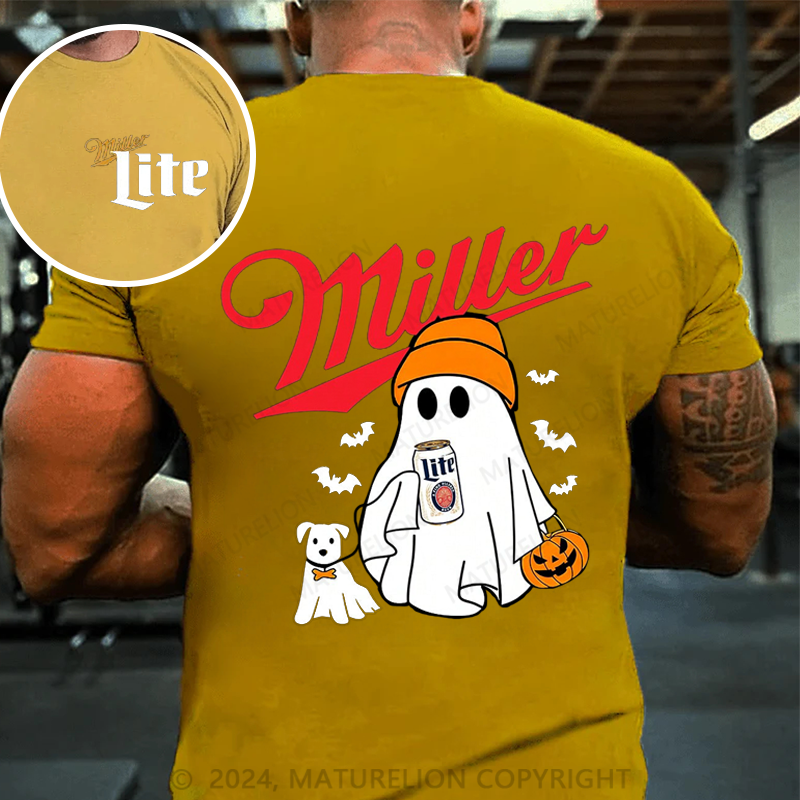 Maturelion Men's T-shirt Miller Beer MLite Cotton T-shirt