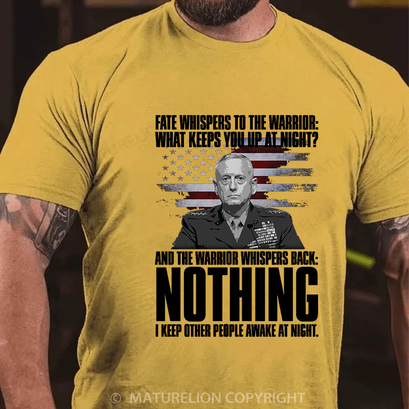 Maturelion Men's T-shirt I Keep People Awake! Cotton T-shirt