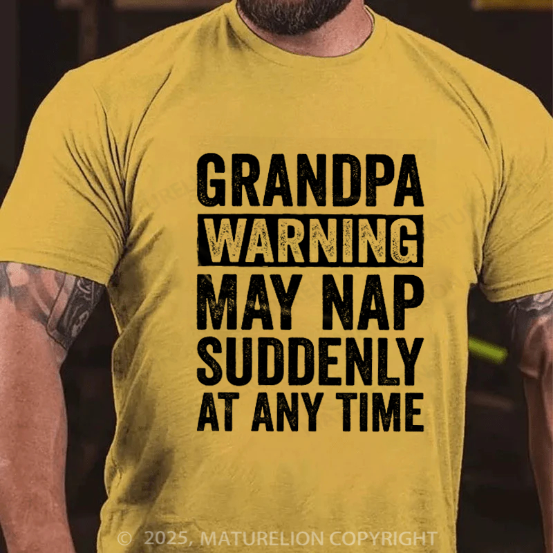 Maturelion Men's T-shirt Grandpa Funny Father's Day T-shirt