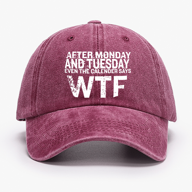 After Monday And Tuesday Even The Calendar Says WTF Sarcastic Cap-Maturelion