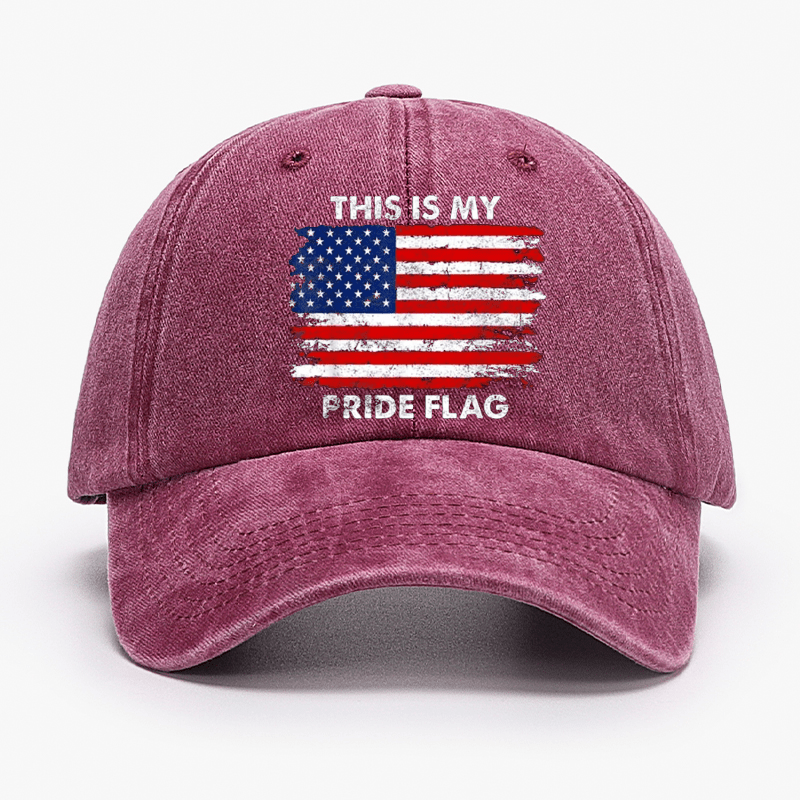 This Is My Pride Flag USA Flag Print Cap-Maturelion