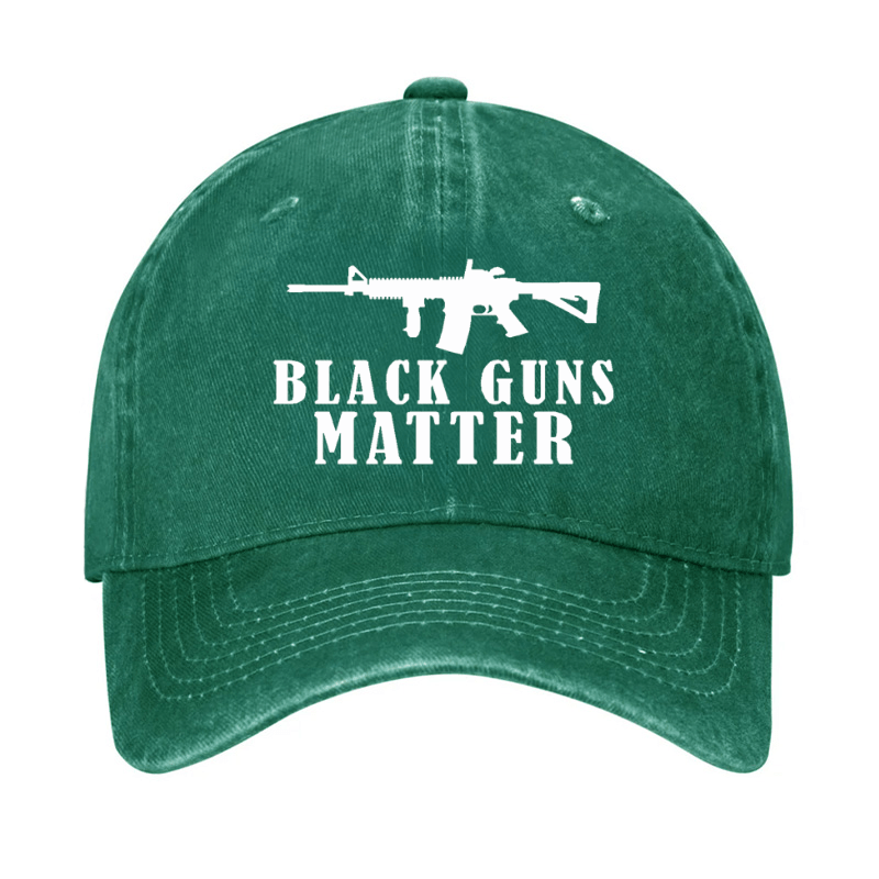 Black Guns Matter Cap (Free Customization)-Maturelion