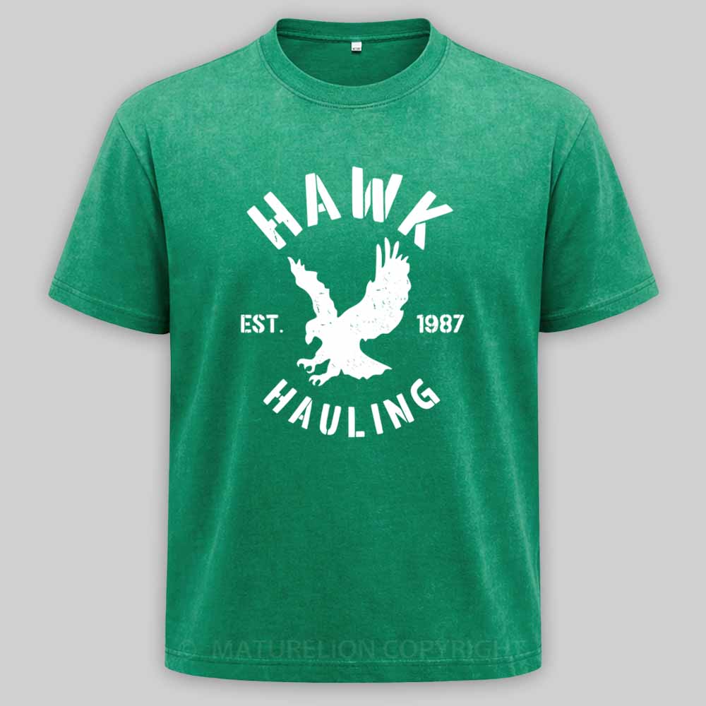 Maturelion Hawk-Hauling Washed T-shirt