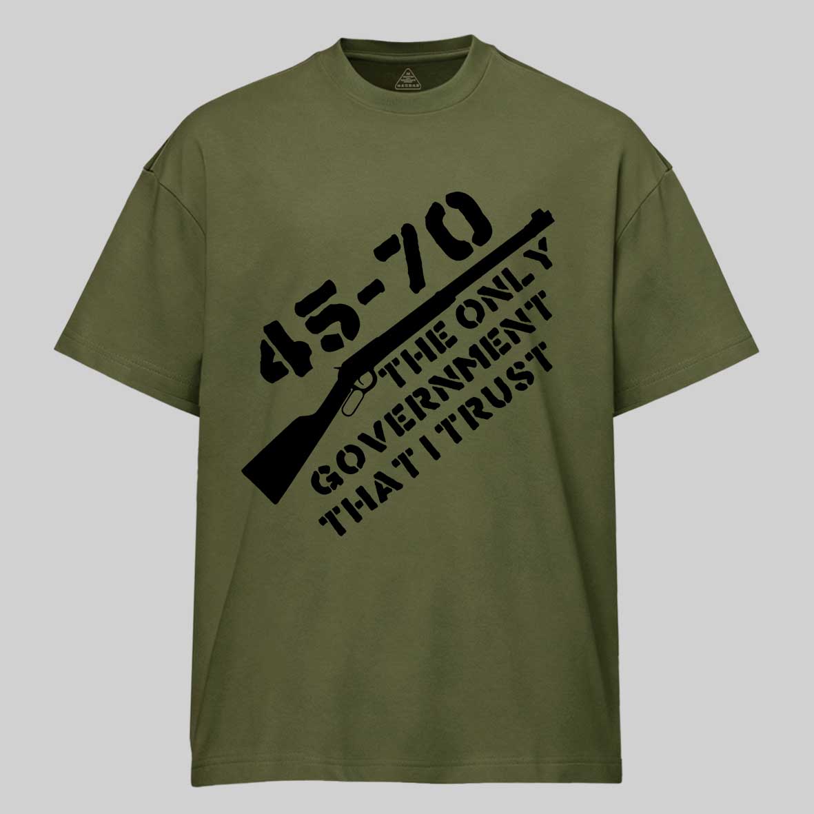 Maturelion Men's T-shirt 45-70 The Only Government I Trust Cotton T-shirt