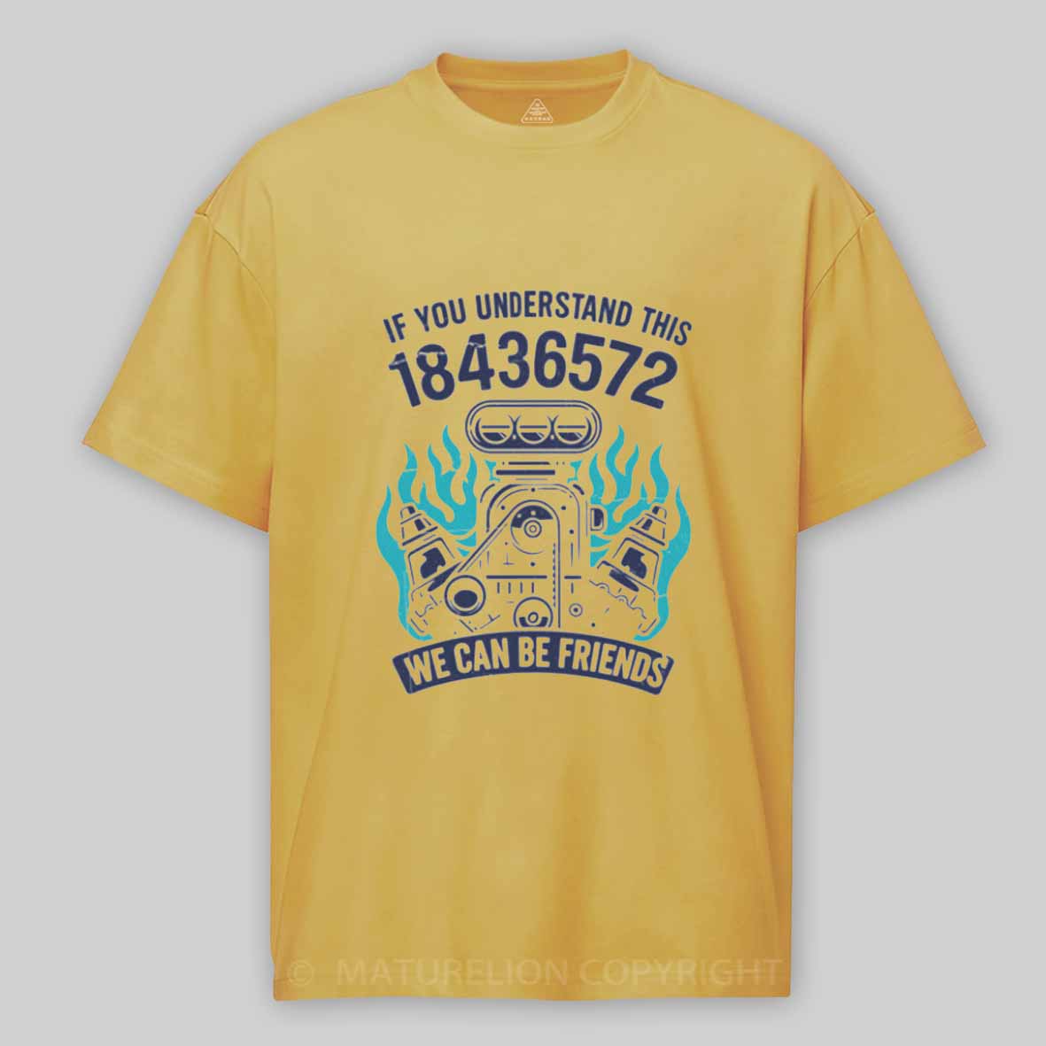 Maturelion 1-8-4-3-6-5-7-2-Firing-Order Cotton T-shirt