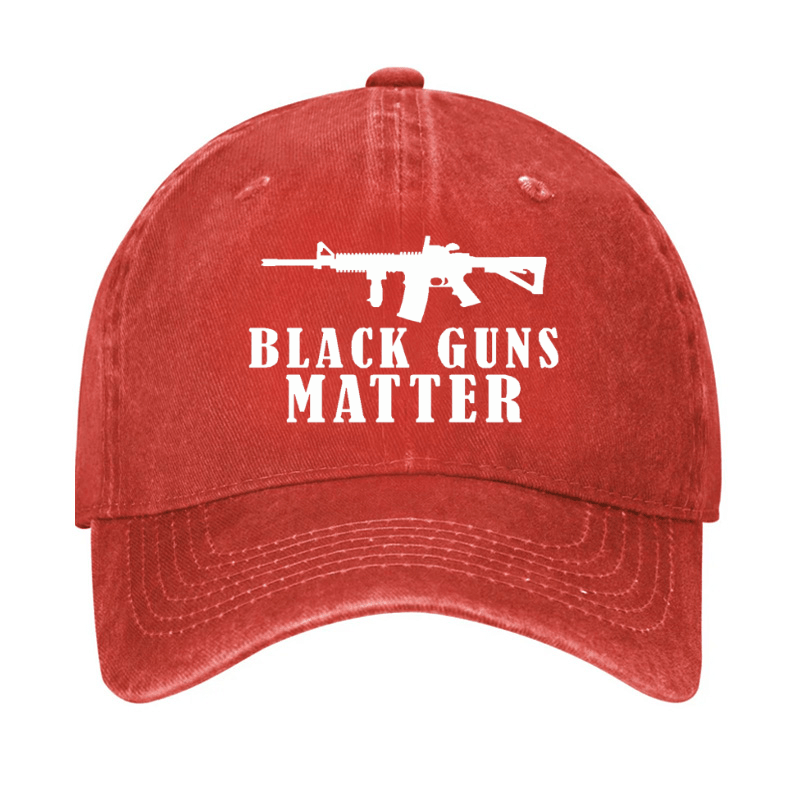Black Guns Matter Cap (Free Customization)-Maturelion
