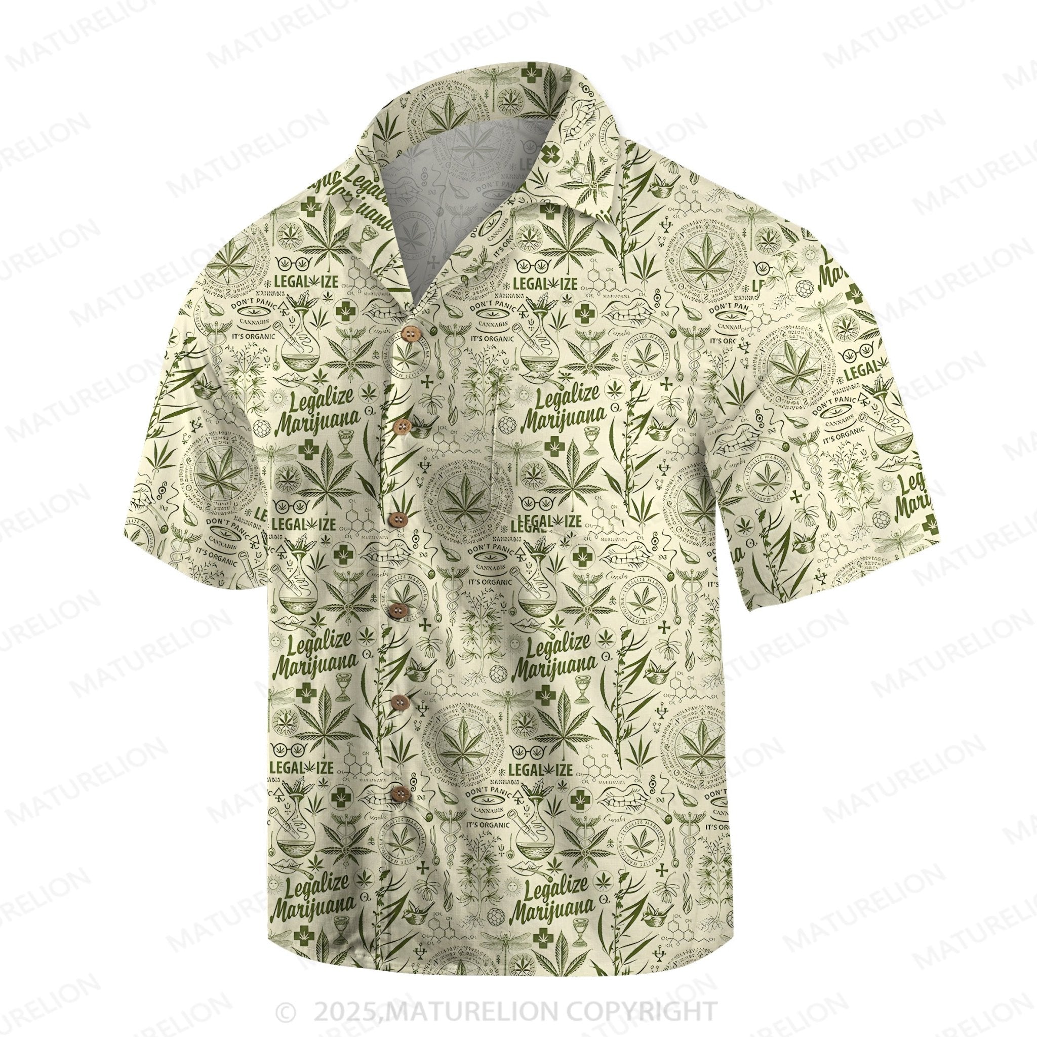 Maturelion Men's Hawaiian Shirt Summer Heat Hawaiian Shirt