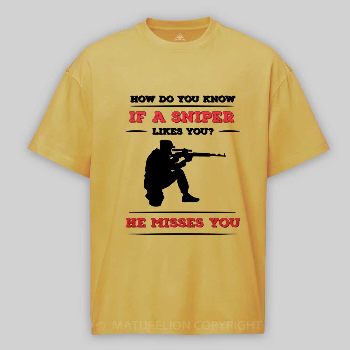 Maturelion Men's T-Shirt Shotgun Gun and Funny Shooting and Skeet Shooting Quote T-Shirt