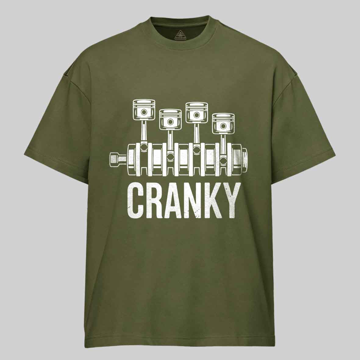 Maturelion Cranky Car Engine Cotton T-shirt