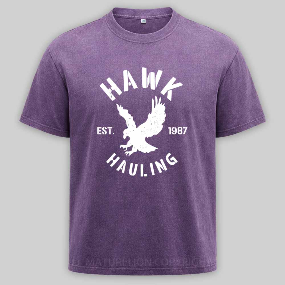 Maturelion Hawk-Hauling Washed T-shirt