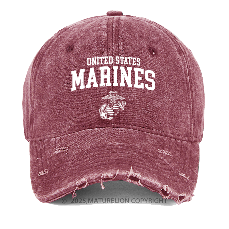 Maturelion United States Marines Washed Vintage Cap