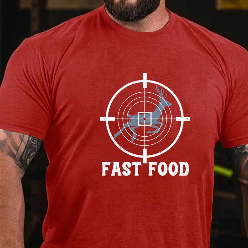 MATURELION FAST FOOD COTTON T-SHIRT-Maturelion