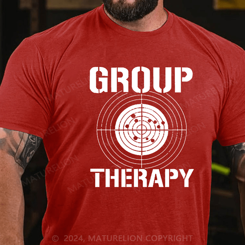 Maturelion Group Therapy Unisex Cotton T-shirt (Free Customization)