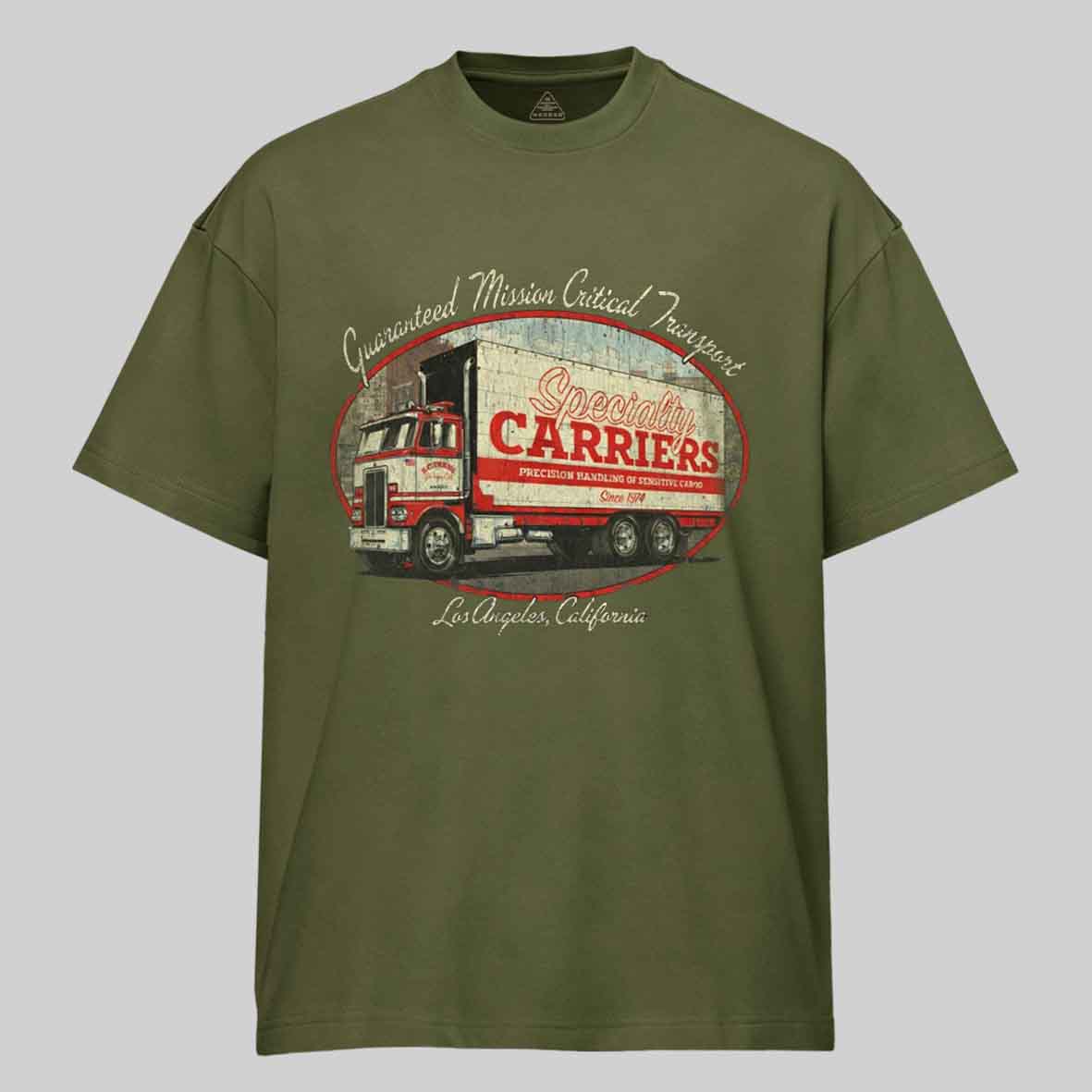 Maturelion Specialty Carriers Los Angeles 1974 Cotton T-shirt