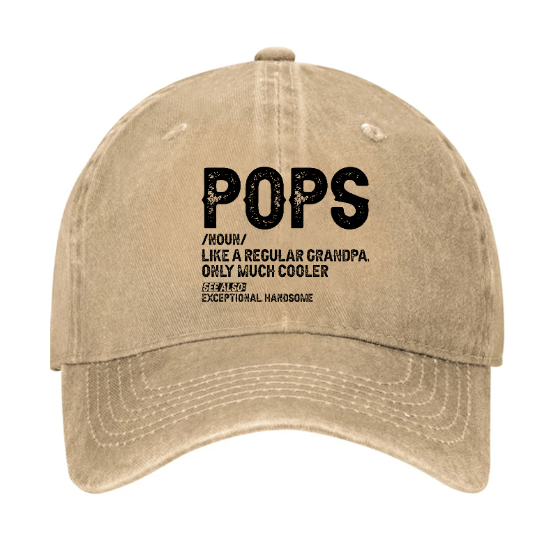 Pops Like A Regular Grandpa Only Much Cooler See Also: Exceptionally Handsome Cap -Maturelion