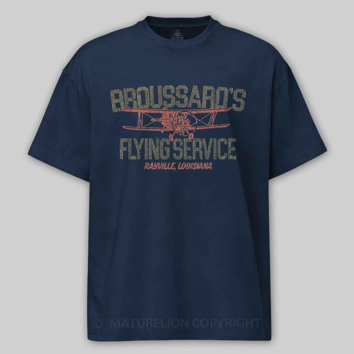 Maturelion Broussard’s Flying Service 1963 Cotton T-shirt