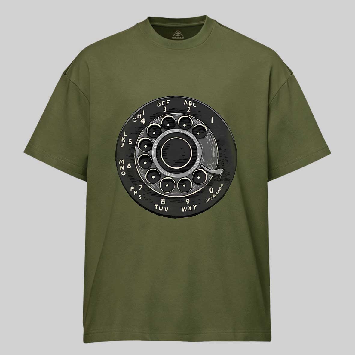 Maturelion Retro Rotary Dial Phone Cotton T-shirt