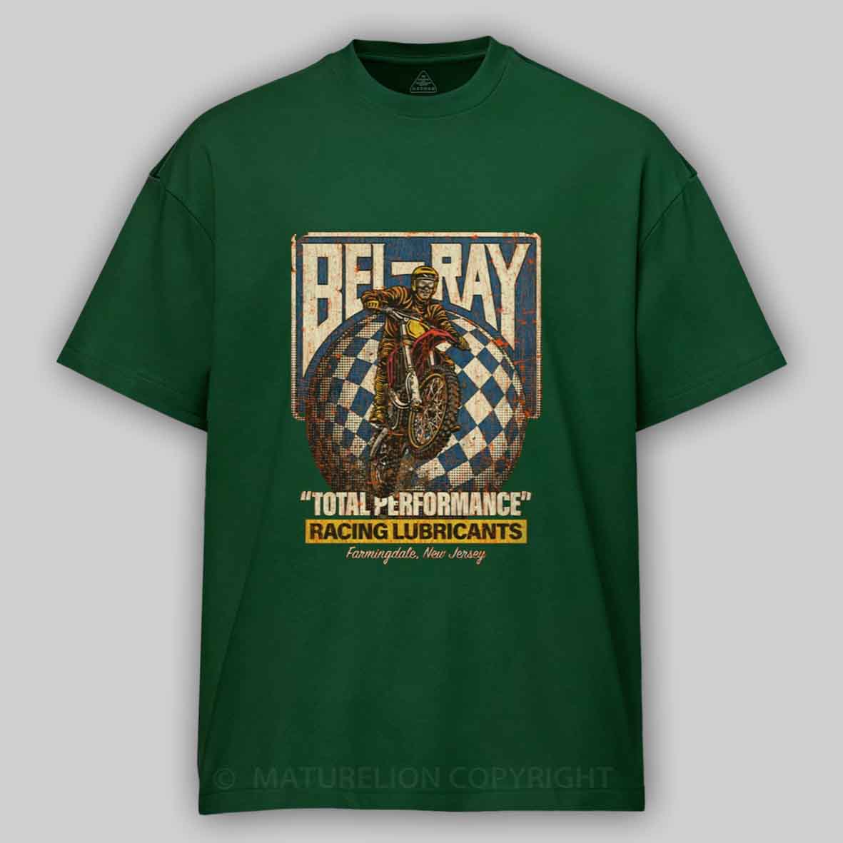 Maturelion Bel-Ray Racing Lubricants 1982 Cotton T-shirt