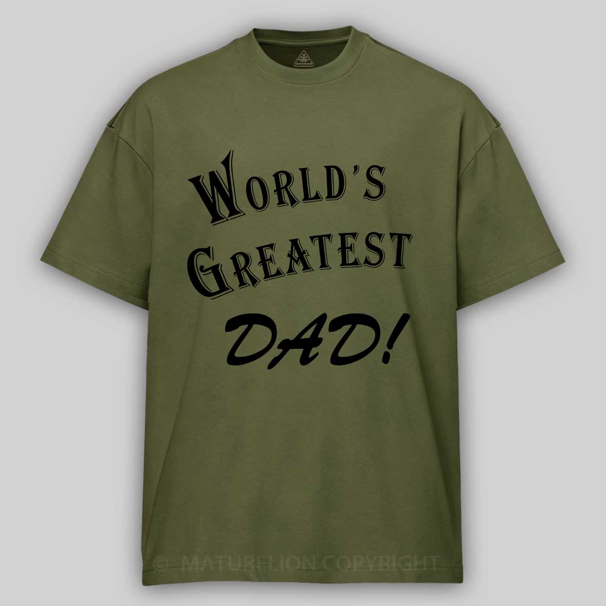Maturelion Men's T-Shirt World's Greatest Dad Cotton T-Shirt
