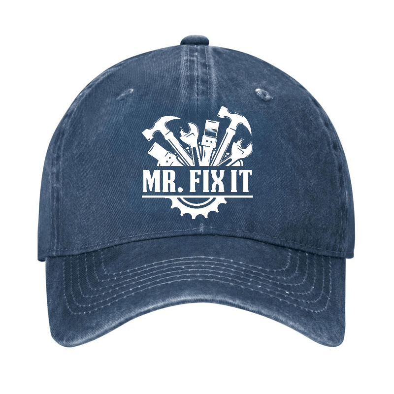 Mr. Fix It Funny Dad Gift Baseball Cap-Maturelion