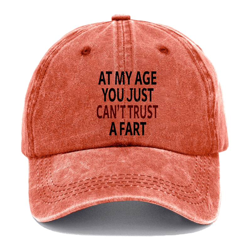Elderly Funny At My Age You Just Can't Trust a Fart Essential Cap-Maturelion