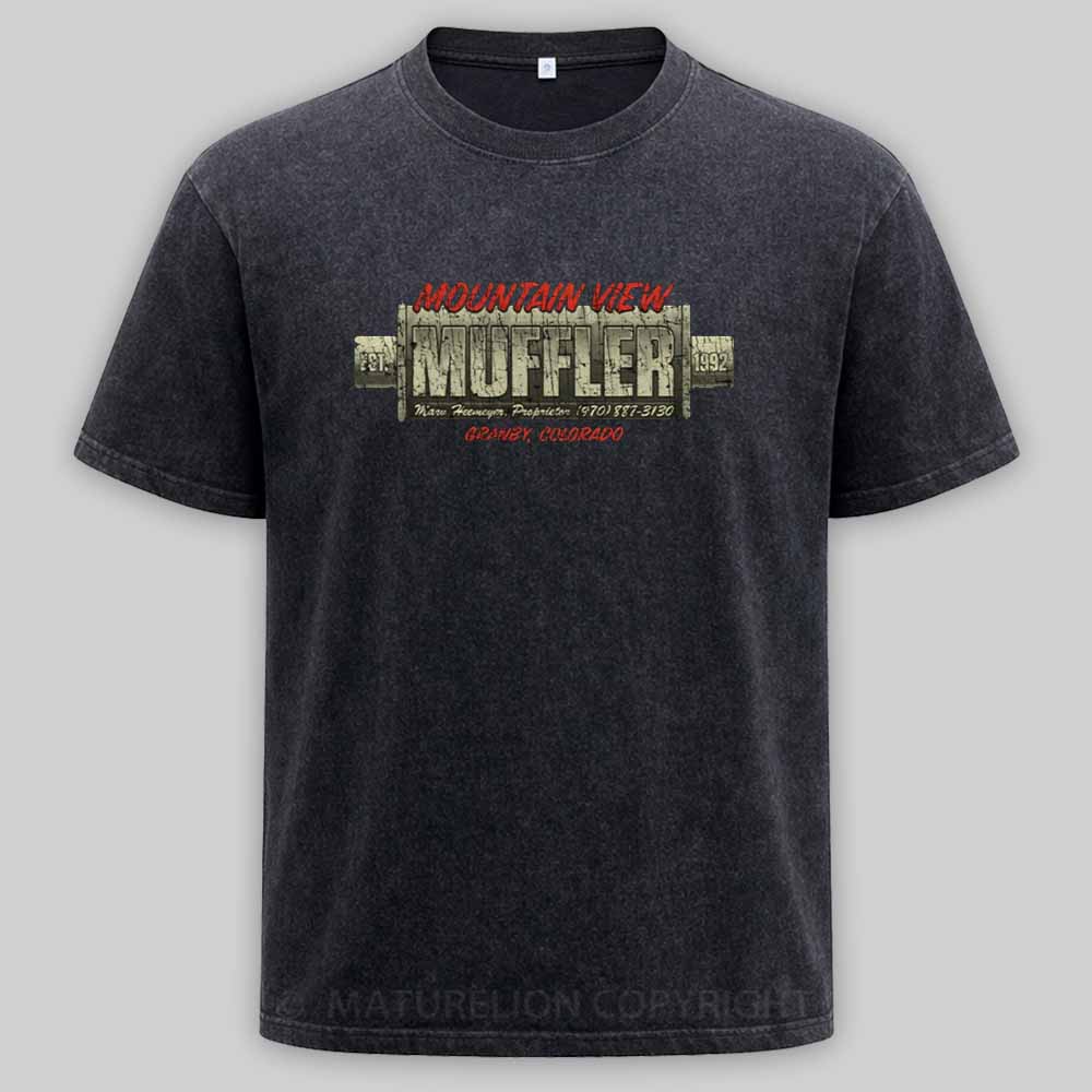 Maturelion Mountain View Muffler 1992 Washed T-shirt