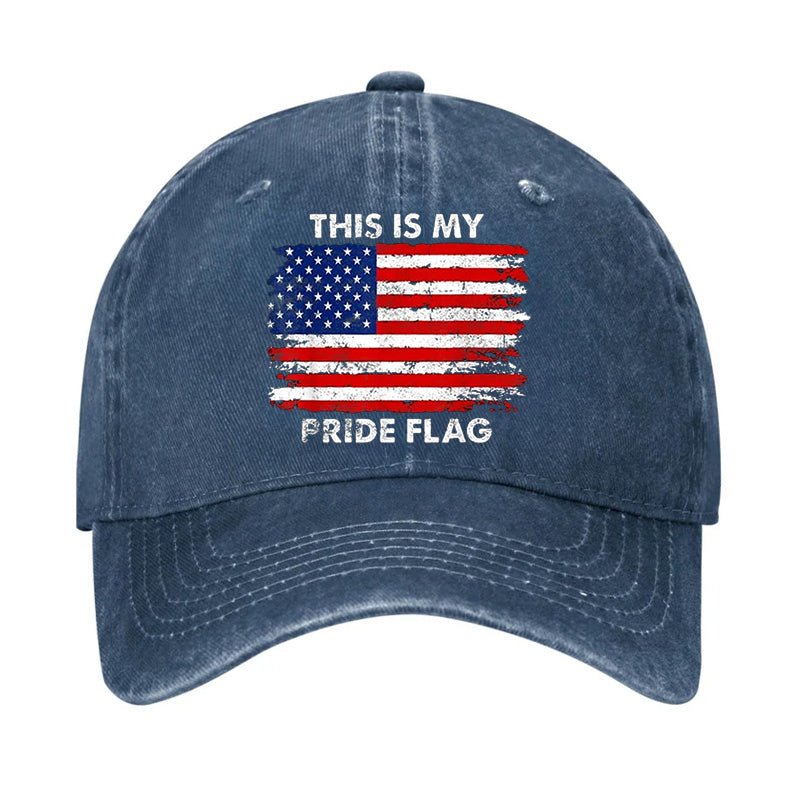 This Is My Pride Flag USA Flag Print Cap-Maturelion