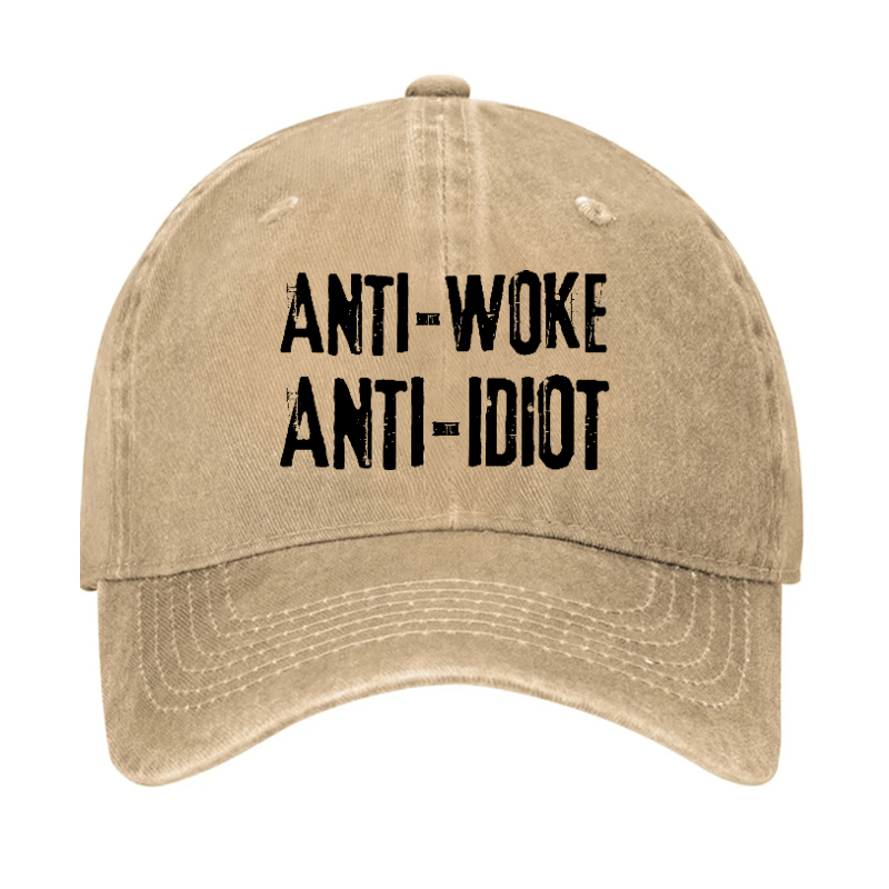 Anti-Woke Anti-Idiot Funny Sarcastic Cap-Maturelion