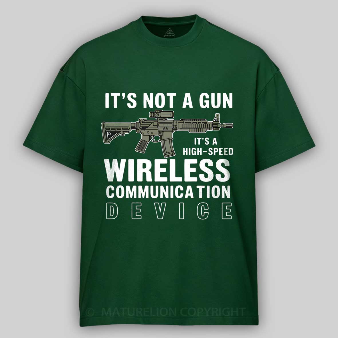 Maturelion Its Not A Gun Meme - Sarcastic Gun Gift -Its Not A Gun Cotton T-shirt