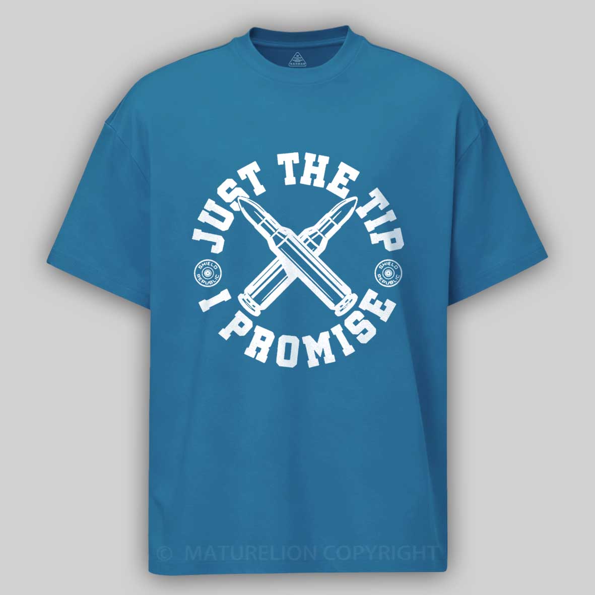 Maturelion Men's T-shirt Just the Tip I Promise Cotton T-shirt