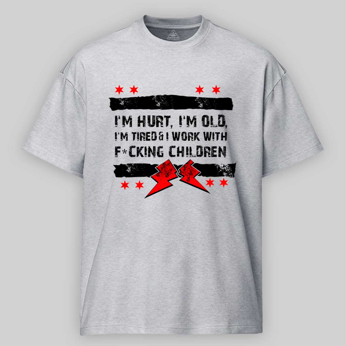 Maturelion Old Man Punk I'M Hurt, I'M Old, I'M Tired CM Cotton T-shirt